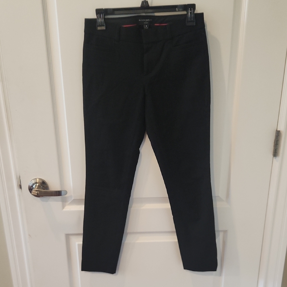 Banana Republic Factory Black Cropped Ankle Pants